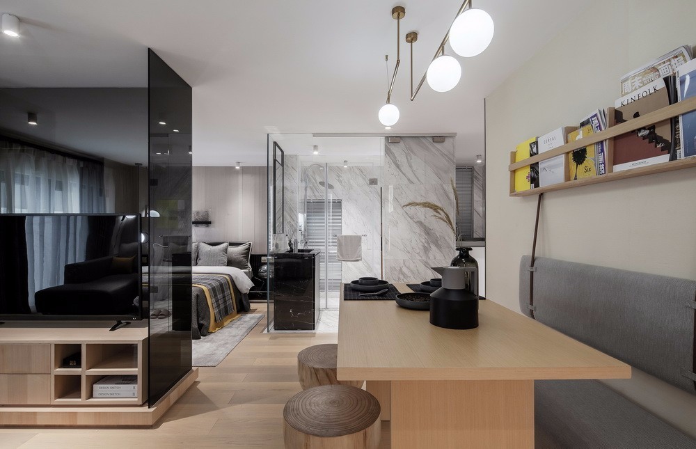 現代簡約風格室內家裝案例效果圖-休息區 現代簡約風格室內家裝案例效果圖-休息區