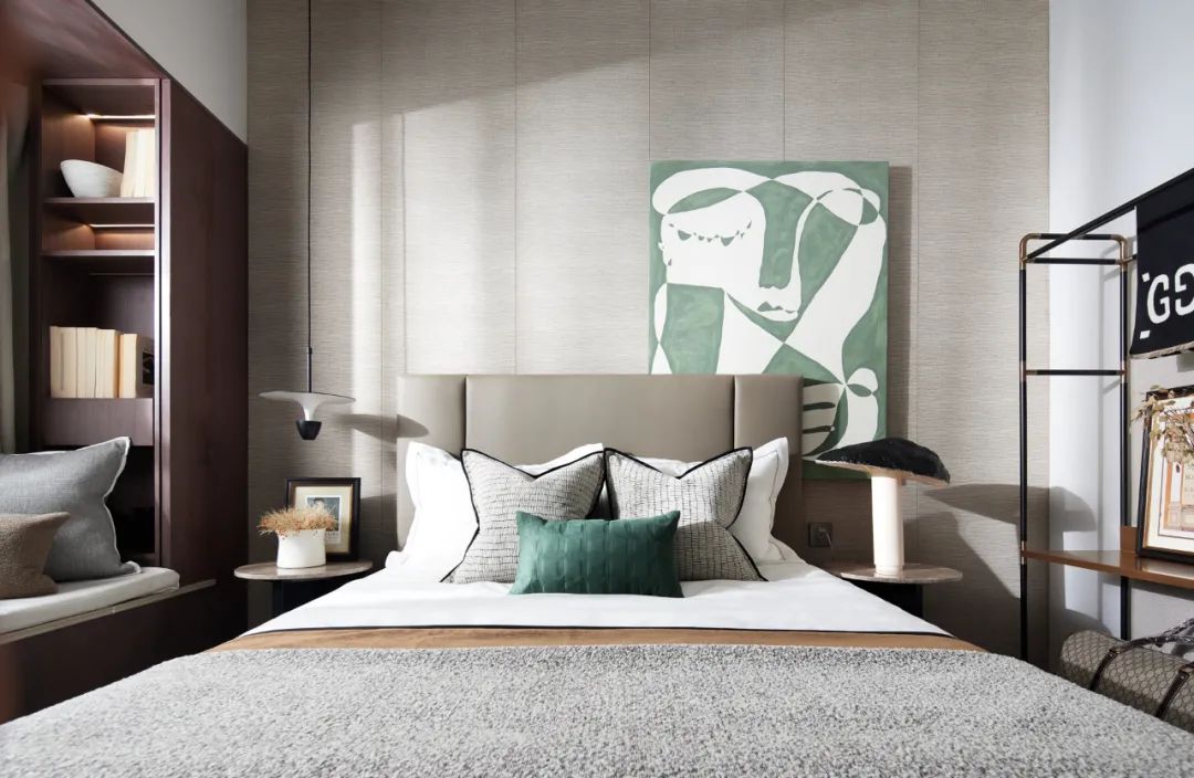 現代輕奢風格室內設計家裝案例-父母房 現代輕奢風格室內設計家裝案例-父母房