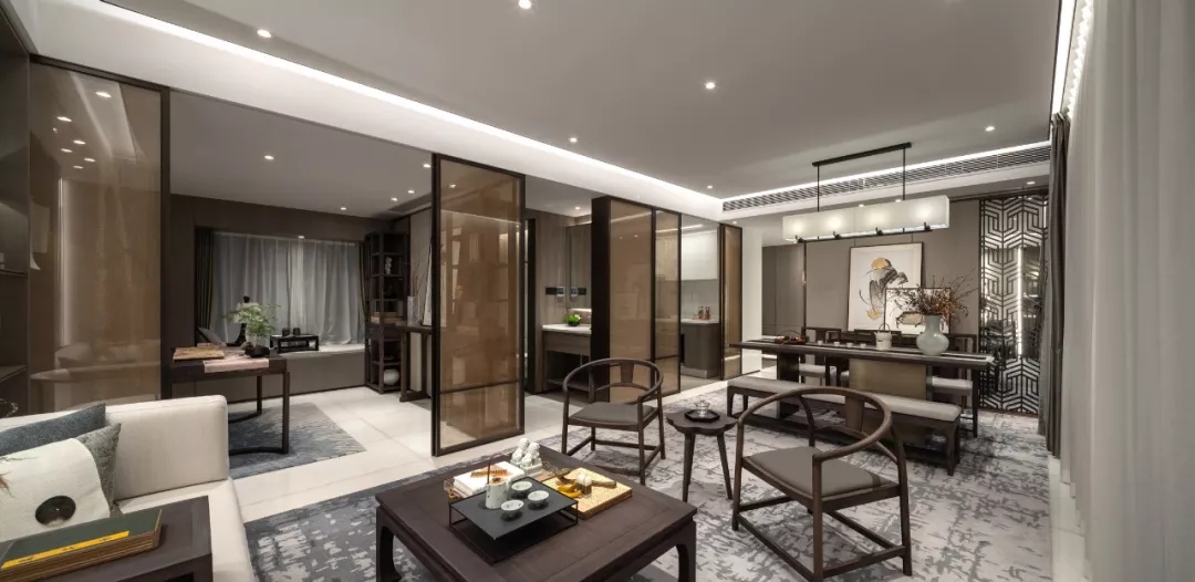 新中式風格家裝設計室內裝修效果圖-客廳 新中式風格家裝設計室內裝修效果圖-客廳