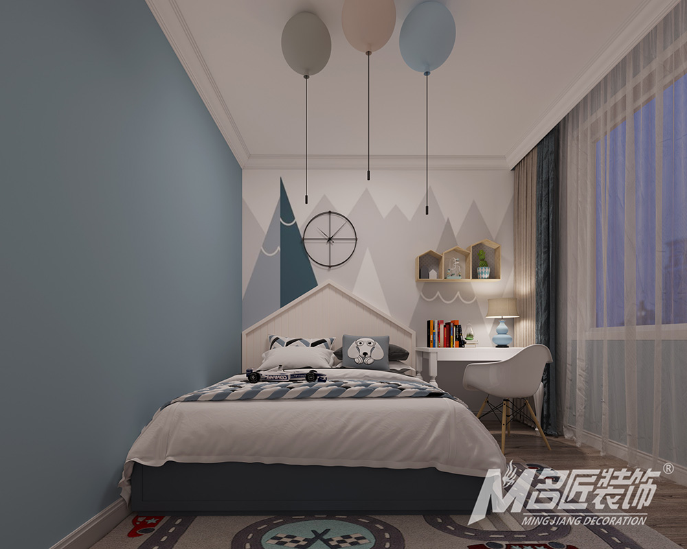 別墅裝修設計美式輕奢風格-兒童房 別墅裝修設計美式輕奢風格-兒童房