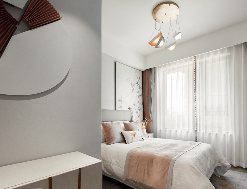 現代新中式風格室內設計家裝案例-女兒房 現代新中式風格室內設計家裝案例-女兒房