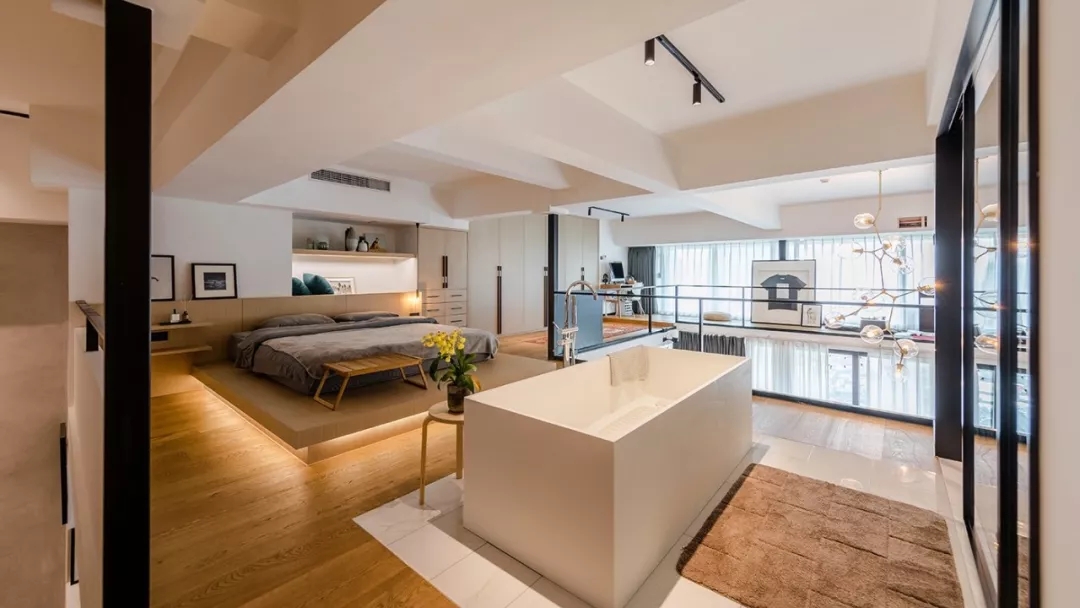 裝修公司現代輕奢風格復式裝修效果圖-臥室 裝修公司現代輕奢風格復式裝修效果圖-臥室