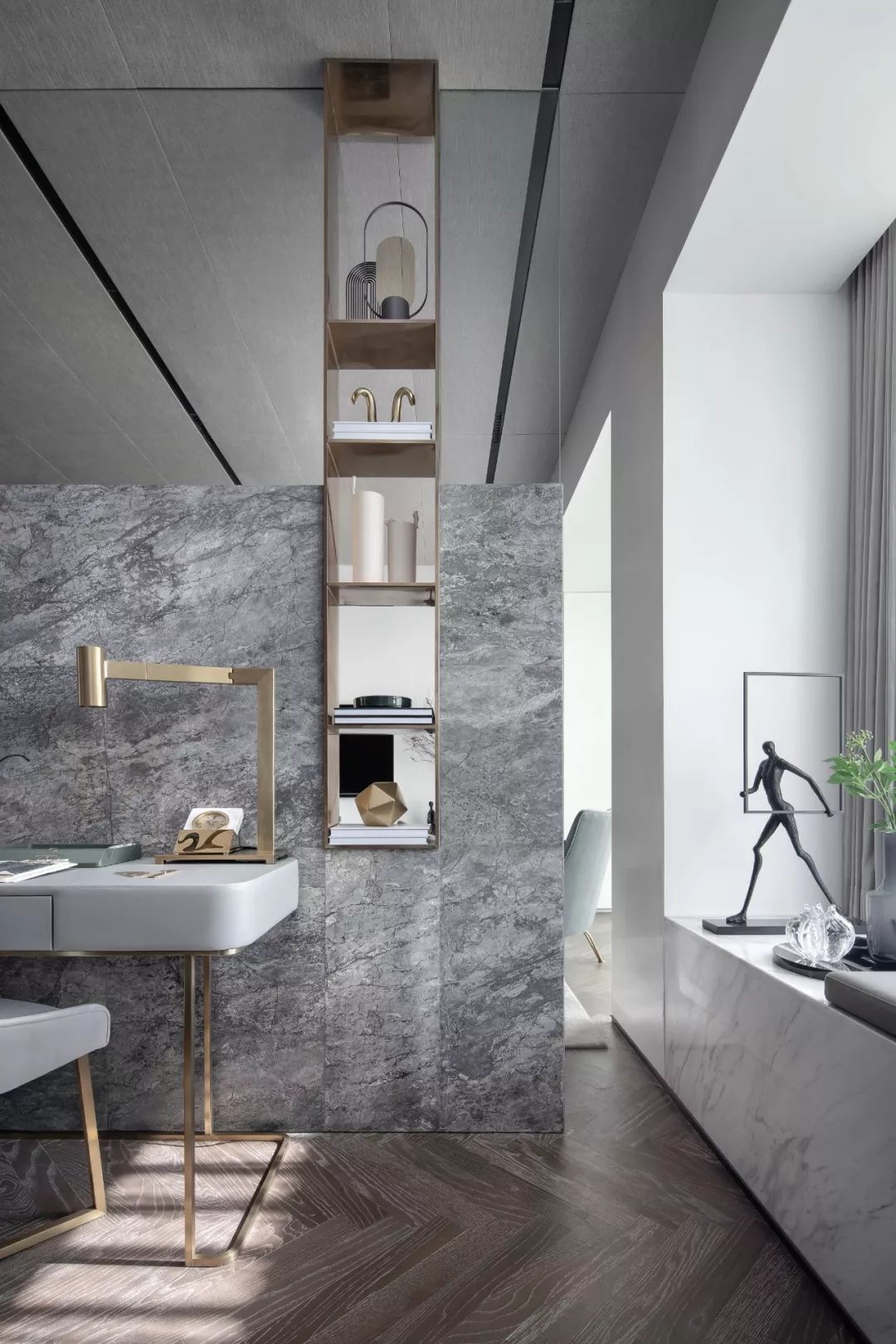 現(xiàn)代輕奢風格室內(nèi)設計家裝案例-梳妝臺 現(xiàn)代輕奢風格室內(nèi)設計家裝案例-梳妝臺