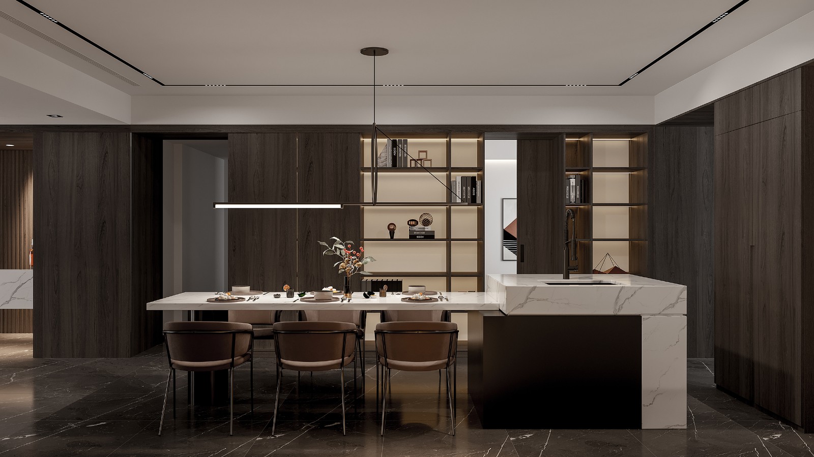 現代風格室內設計家裝案例-餐廳 現代風格室內設計家裝案例-餐廳