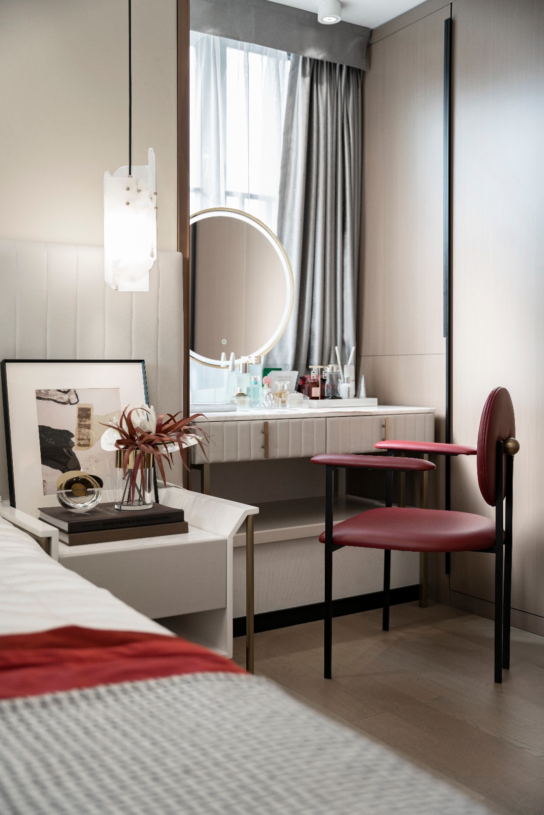 現代輕奢風格室內設計家裝案例-梳妝臺 現代輕奢風格室內設計家裝案例-梳妝臺