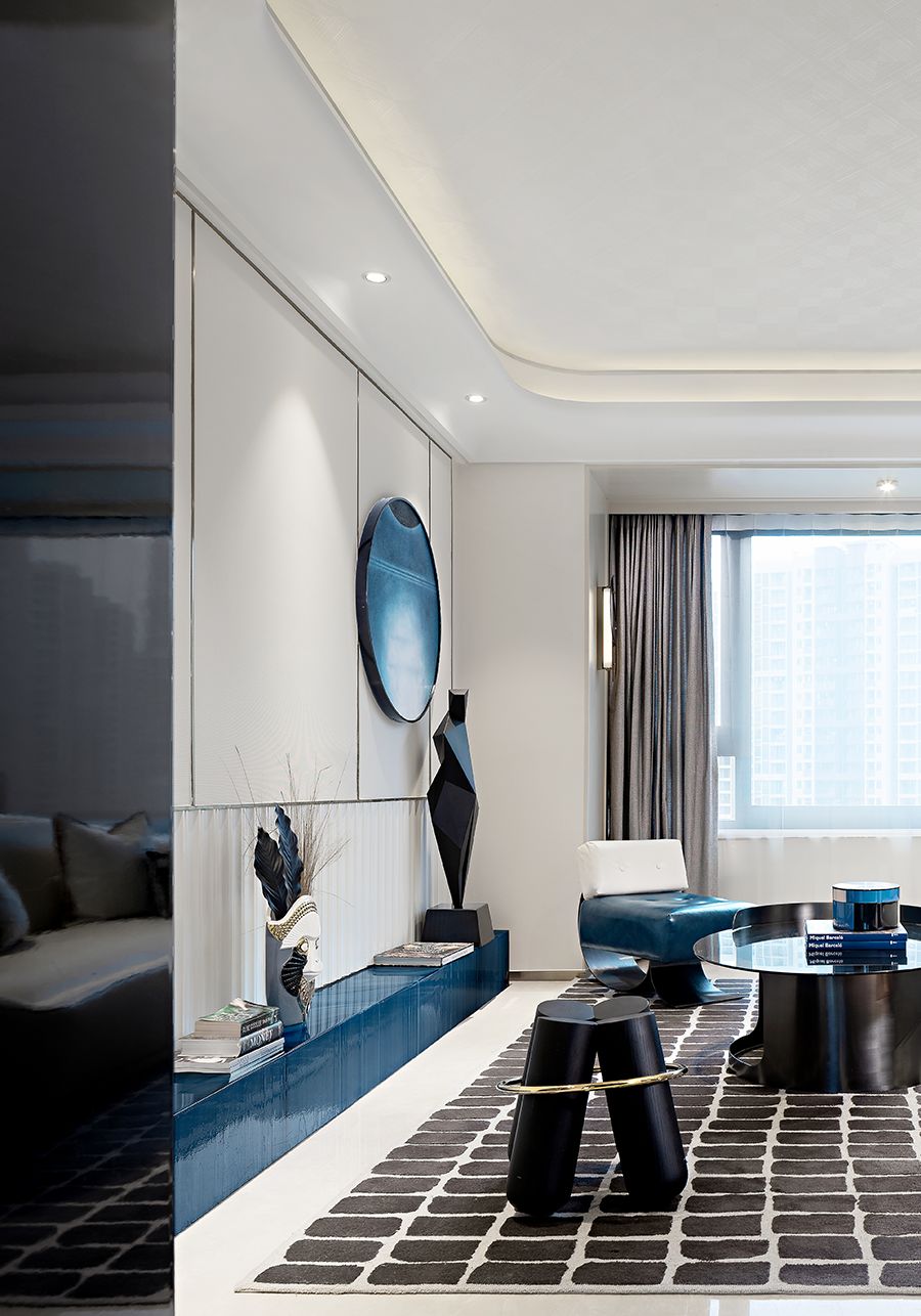 都市輕奢風格室內裝修-客廳背景墻 都市輕奢風格室內裝修-客廳背景墻