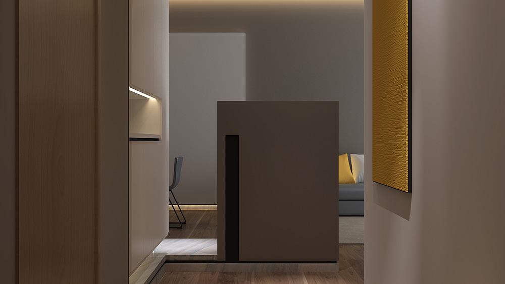 簡約輕奢風格室內裝修設計效果圖-富春山居四居190平米-室內前廳裝修設計 簡約輕奢風格室內裝修設計效果圖-富春山居四居190平米-室內前廳裝修設計