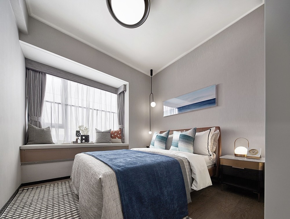 現代簡約風格室內家裝案例效果圖-次臥 現代簡約風格室內家裝案例效果圖-次臥