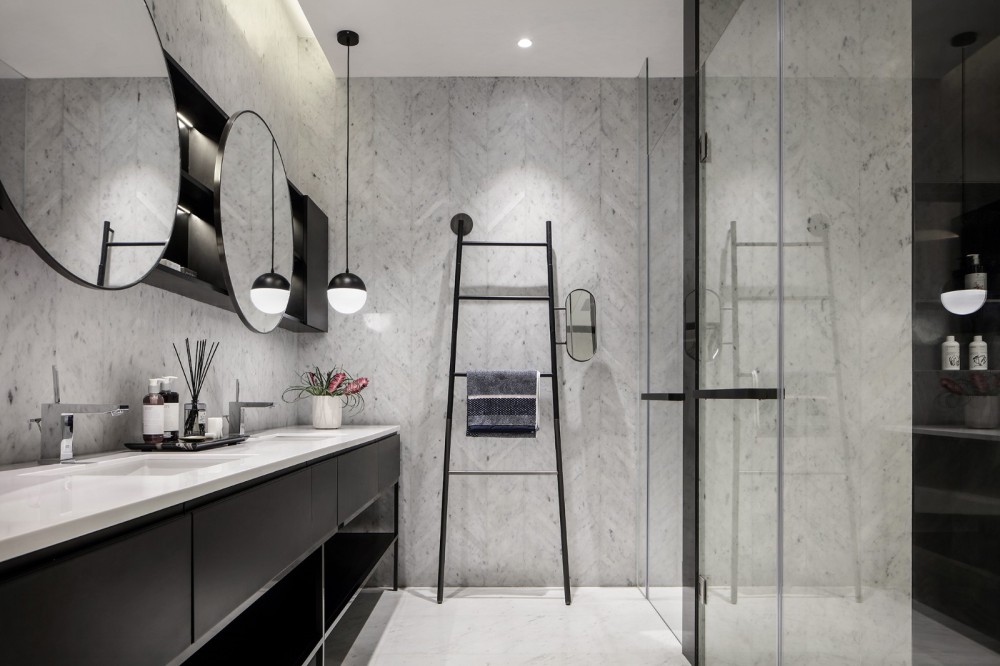 簡約黑白灰風格室內設計家裝案例-衛生間 簡約黑白灰風格室內設計家裝案例-衛生間