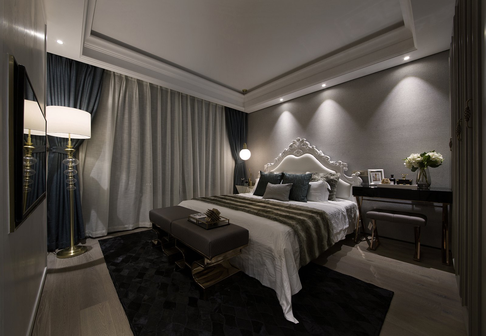 現(xiàn)代歐式風(fēng)格家裝設(shè)計(jì)室內(nèi)裝修效果圖-臥室 現(xiàn)代歐式風(fēng)格家裝設(shè)計(jì)室內(nèi)裝修效果圖-臥室