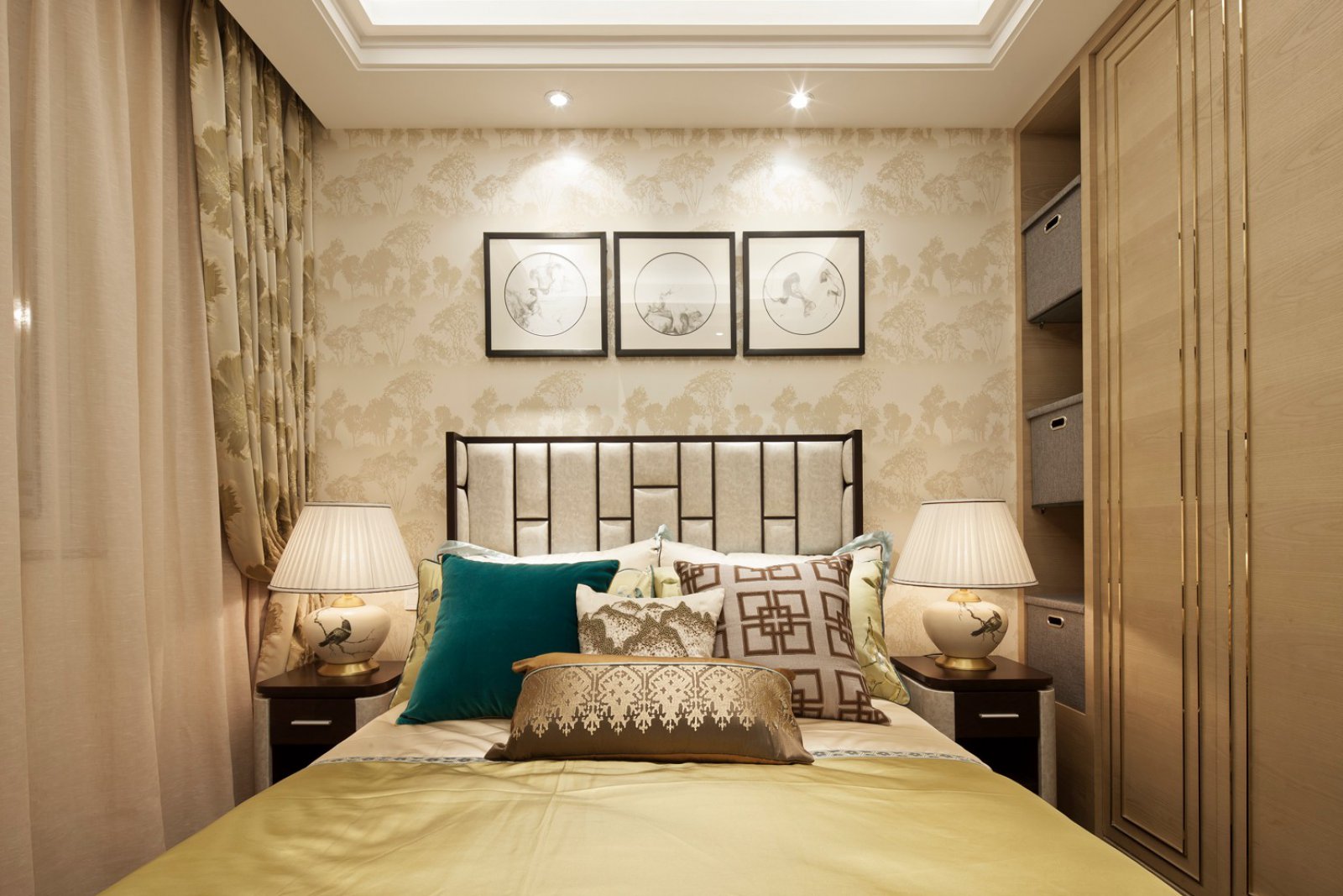 新中式風(fēng)格家裝設(shè)計(jì)室內(nèi)裝修效果圖-臥室 新中式風(fēng)格家裝設(shè)計(jì)室內(nèi)裝修效果圖-臥室