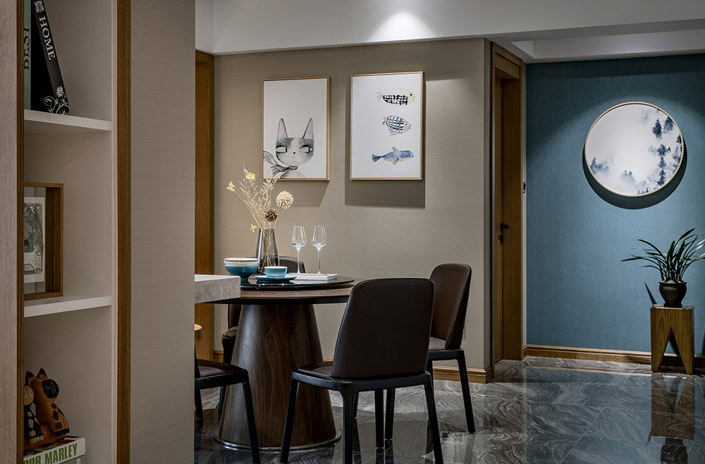 現代簡約風格室內裝修設計效果圖-保利碧桂園悅公館三居176平米-室內裝修設計餐廳 現代簡約風格室內裝修設計效果圖-保利碧桂園悅公館三居176平米-室內裝修設計餐廳