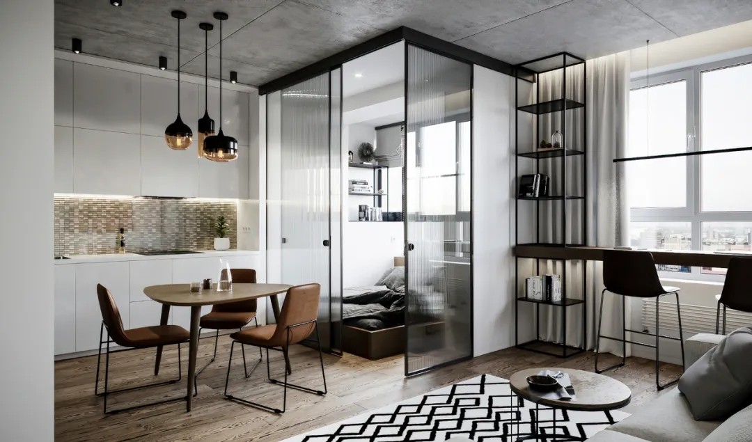 裝修案例現代簡約風格公寓裝修效果圖-臥室 裝修案例現代簡約風格公寓裝修效果圖-臥室