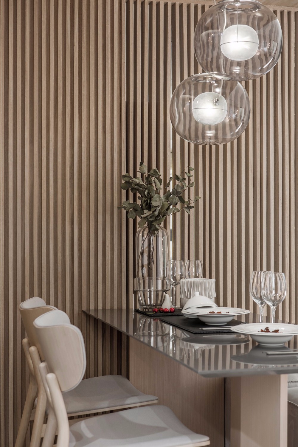 現代簡約風格室內家裝案例效果圖-餐廳 現代簡約風格室內家裝案例效果圖-餐廳