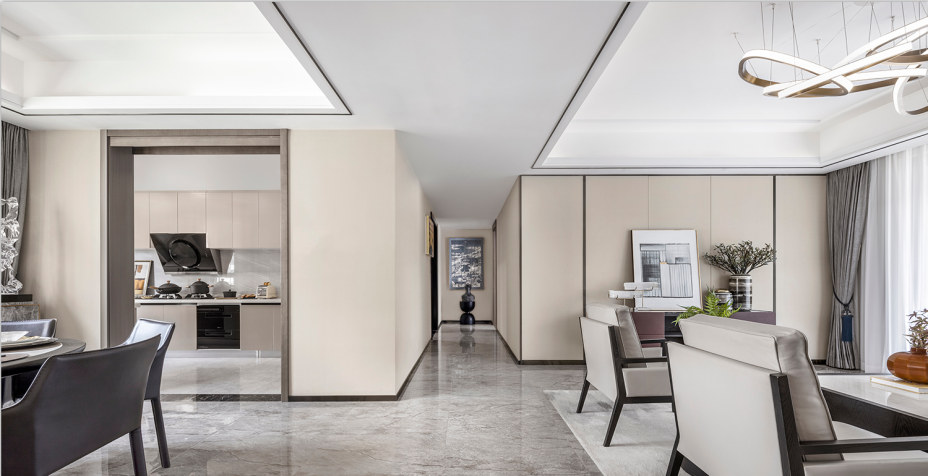 新中式風格家裝設計室內裝修效果圖-走廊 新中式風格家裝設計室內裝修效果圖-走廊