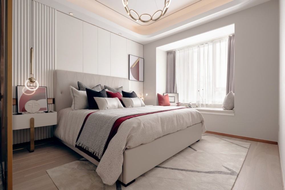 現代輕奢風格室內設計家裝案例-臥室 現代輕奢風格室內設計家裝案例-臥室