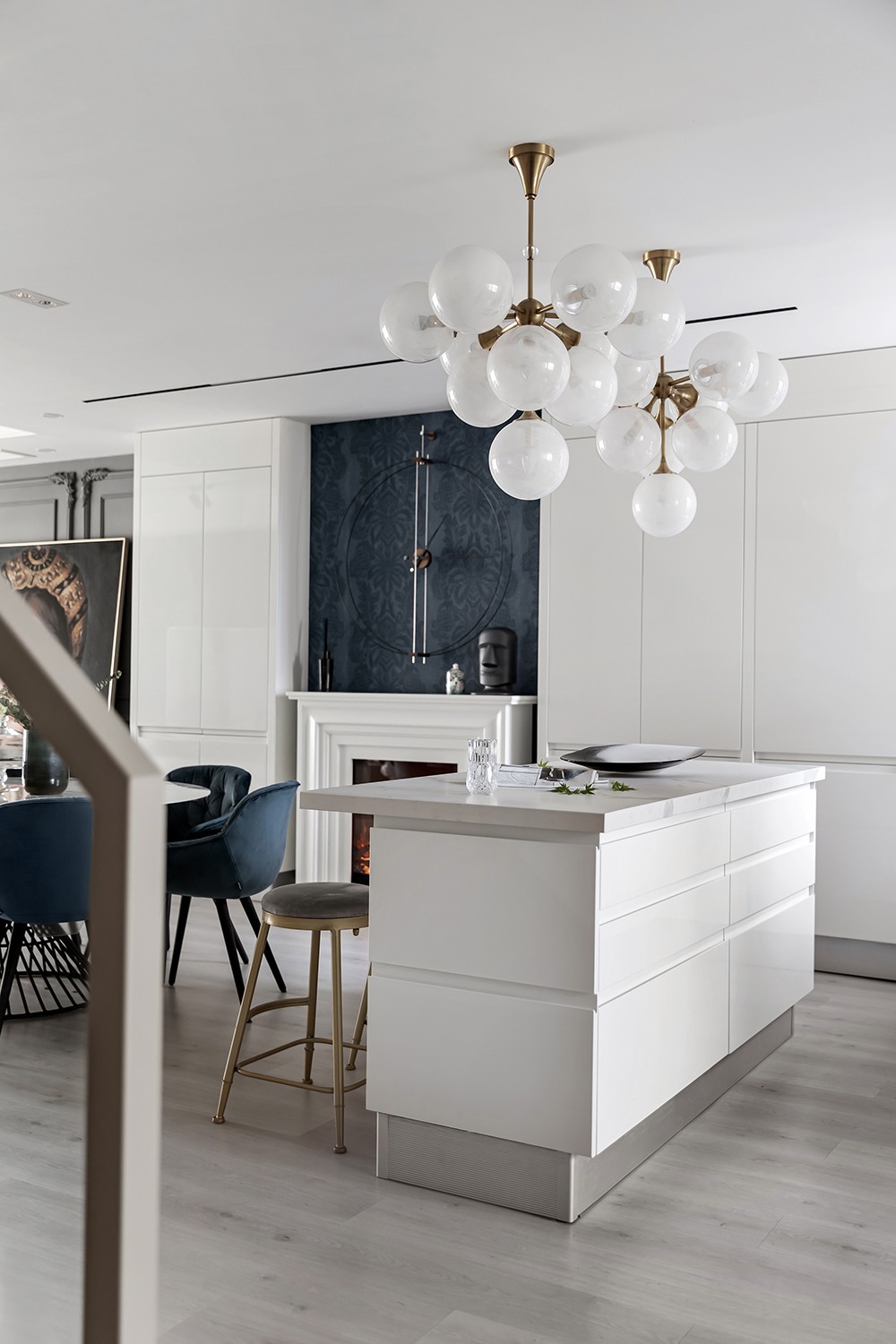 裝修案例法式輕奢風格室內裝修效果圖-餐廳 裝修案例法式輕奢風格室內裝修效果圖-餐廳