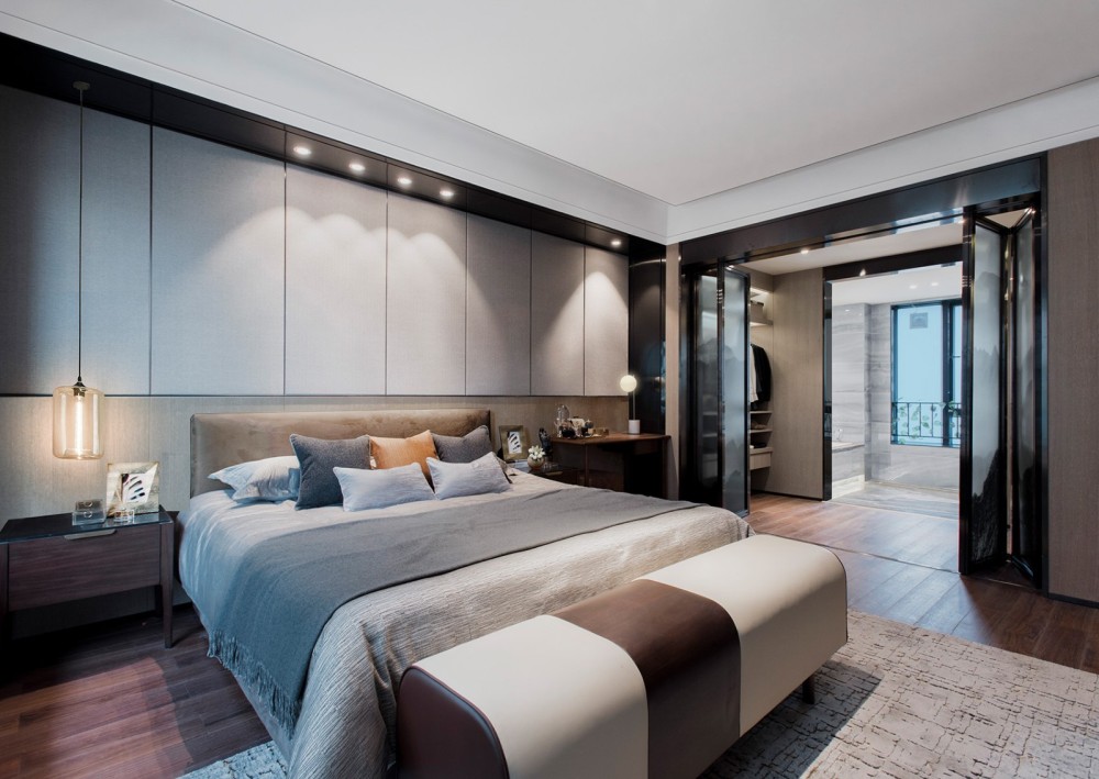 現代簡約風格室內設計家裝案例-主臥 現代簡約風格室內設計家裝案例-主臥