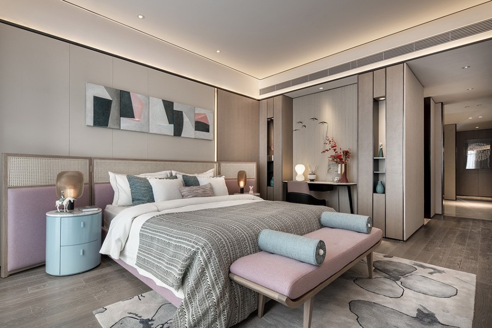 現(xiàn)代簡約風(fēng)格室內(nèi)設(shè)計家裝案例-次臥 現(xiàn)代簡約風(fēng)格室內(nèi)設(shè)計家裝案例-次臥