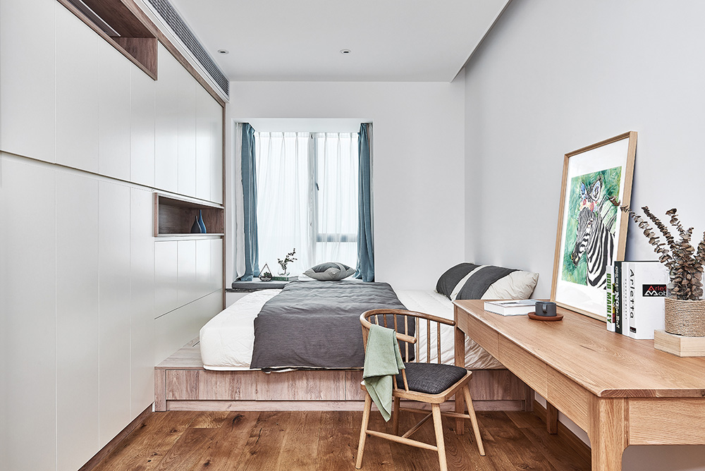 現(xiàn)代簡約風格室內(nèi)裝修設計效果圖-雅瑤綠洲三居165平米-室內(nèi)裝修設計客臥 現(xiàn)代簡約風格室內(nèi)裝修設計效果圖-雅瑤綠洲三居165平米-室內(nèi)裝修設計客臥