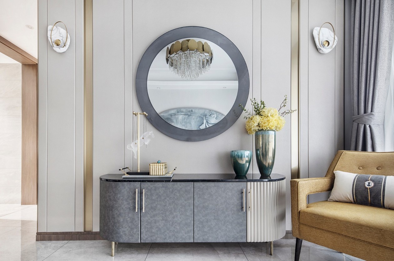 現(xiàn)代輕奢風(fēng)格室內(nèi)家裝案例效果圖-客廳電視柜 現(xiàn)代輕奢風(fēng)格室內(nèi)家裝案例效果圖-客廳電視柜