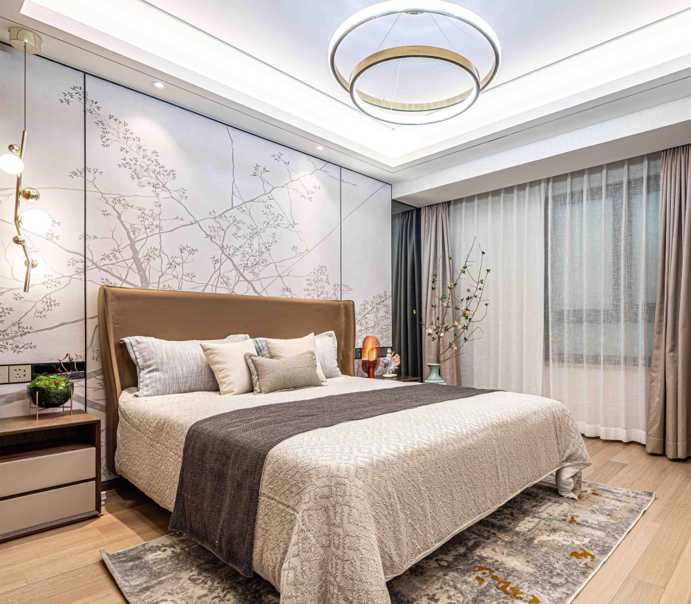 新中式風格室內設計家裝案例-臥室 新中式風格室內設計家裝案例-臥室