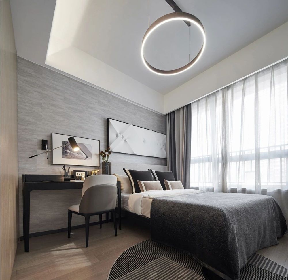 現代簡約風格室內設計家裝案例-次臥 現代簡約風格室內設計家裝案例-次臥