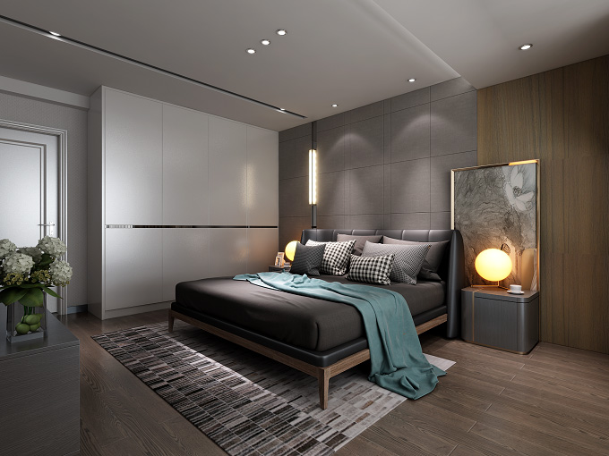 裝修公司簡美風格室內(nèi)裝修效果圖-臥室 裝修公司簡美風格室內(nèi)裝修效果圖-臥室