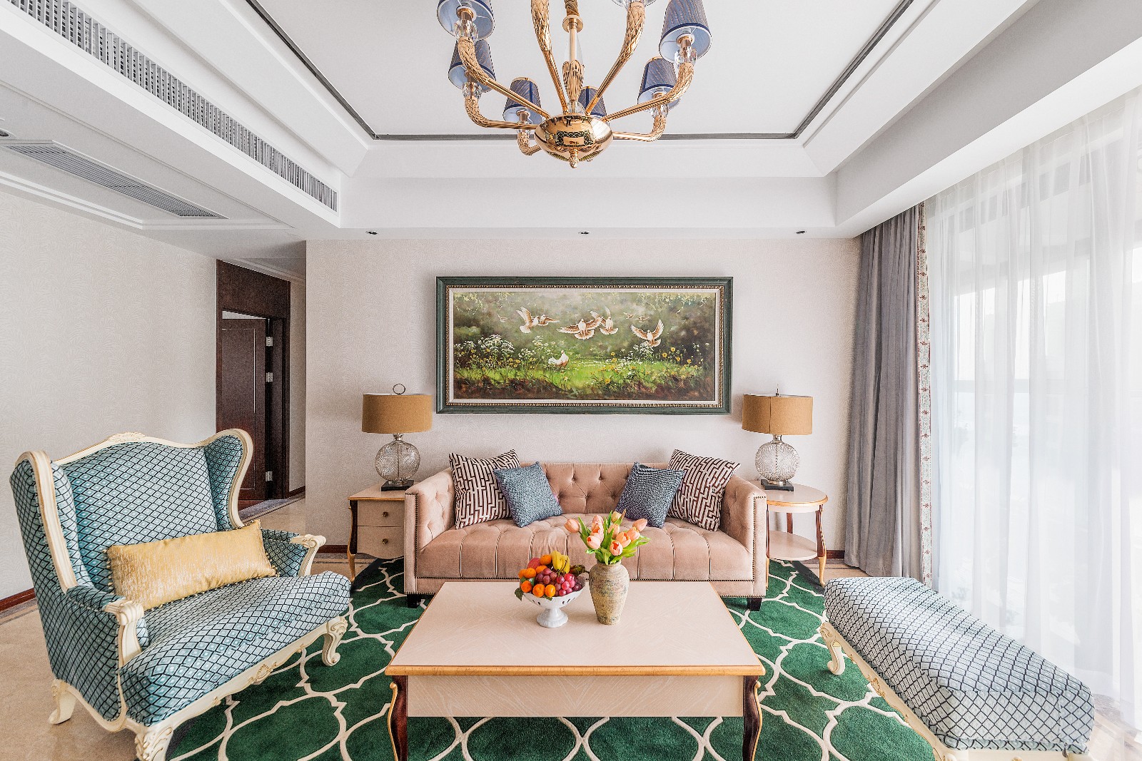 美式田園風(fēng)格家裝設(shè)計(jì)室內(nèi)裝修效果圖-客廳 美式田園風(fēng)格家裝設(shè)計(jì)室內(nèi)裝修效果圖-客廳