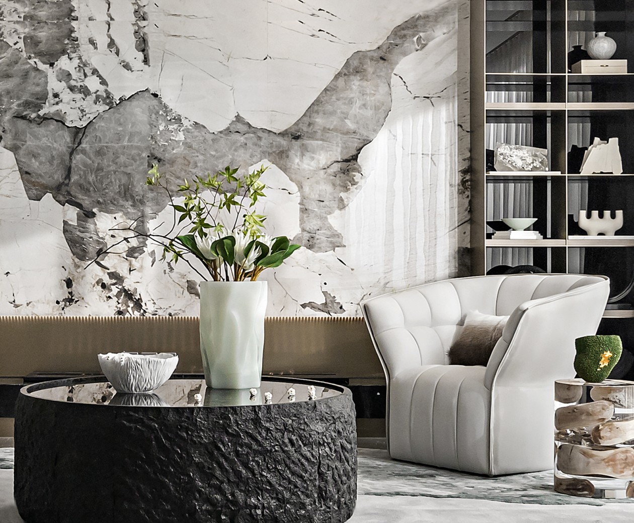 現代簡約風格室內設計家裝案例-茶幾 現代簡約風格室內設計家裝案例-茶幾