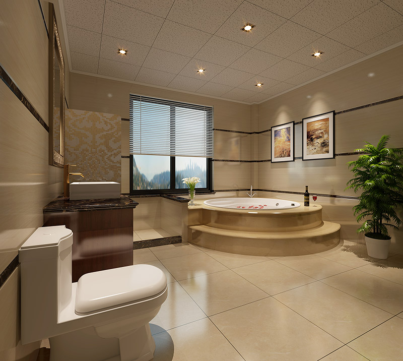 現代前衛風格室內裝修效果圖-榮安花園復式150平米-衛生間 現代前衛風格室內裝修效果圖-榮安花園復式150平米-衛生間