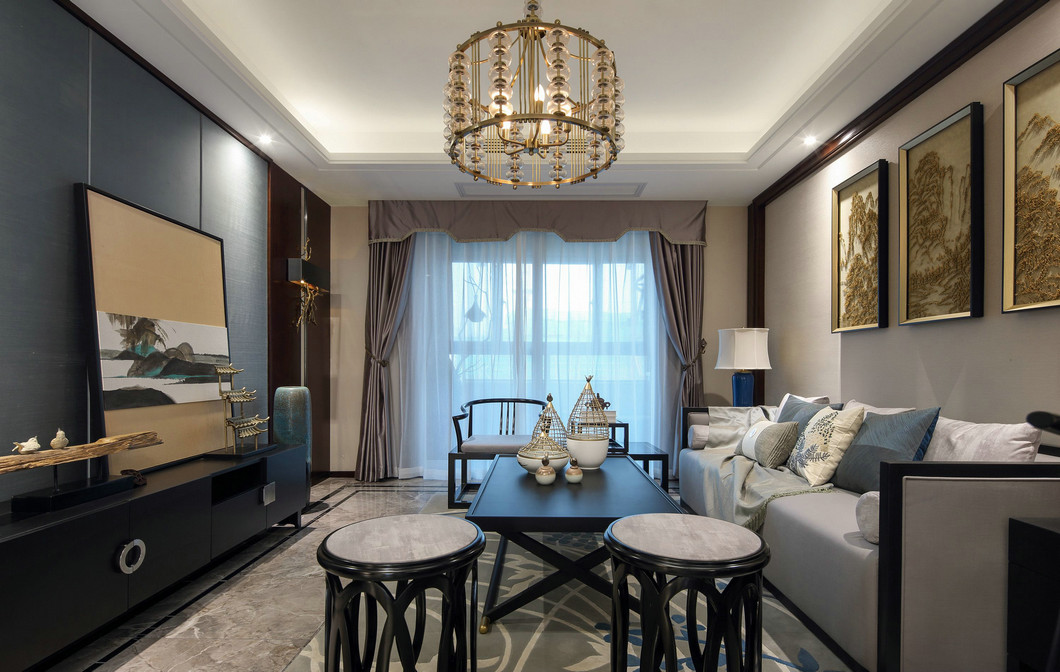 新中式風格室內設計家裝案例-客廳 新中式風格室內設計家裝案例-客廳