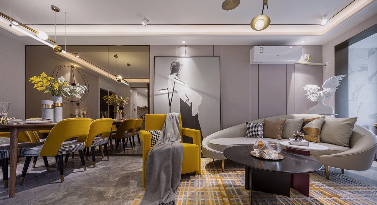 裝修案例現(xiàn)代輕奢風(fēng)格室內(nèi)裝修效果圖-餐廳 裝修案例現(xiàn)代輕奢風(fēng)格室內(nèi)裝修效果圖-餐廳