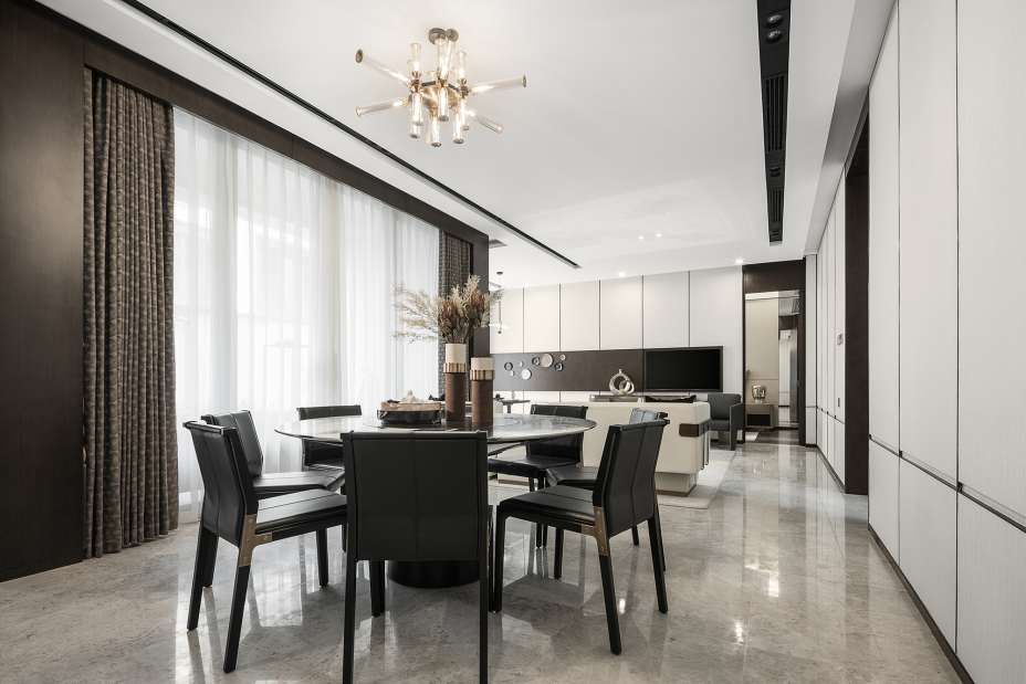 新中式風格室內家裝案例效果圖-餐廳 新中式風格室內家裝案例效果圖-餐廳