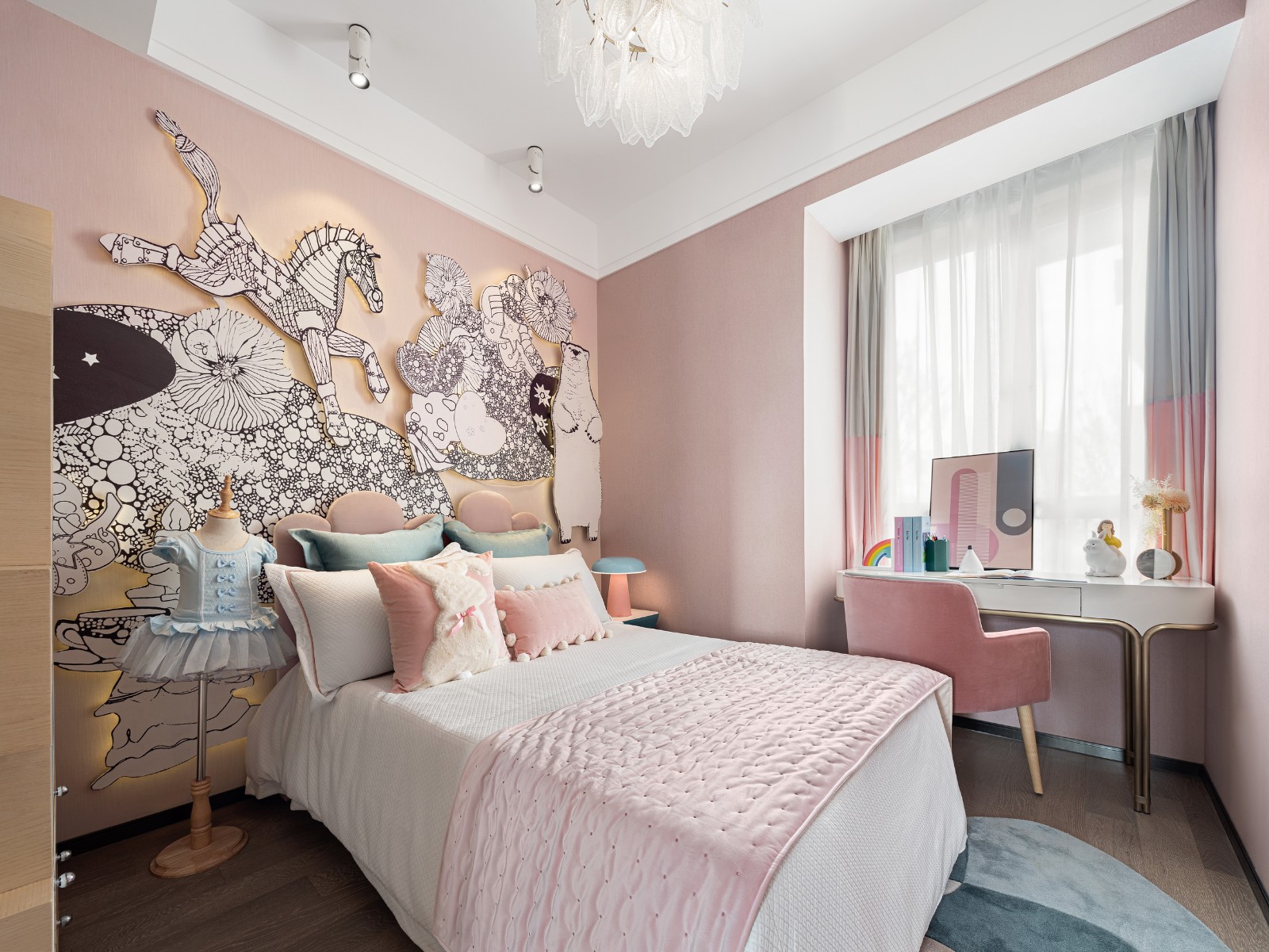現(xiàn)代輕奢風格室內(nèi)設計家裝案例-兒童房 現(xiàn)代輕奢風格室內(nèi)設計家裝案例-兒童房