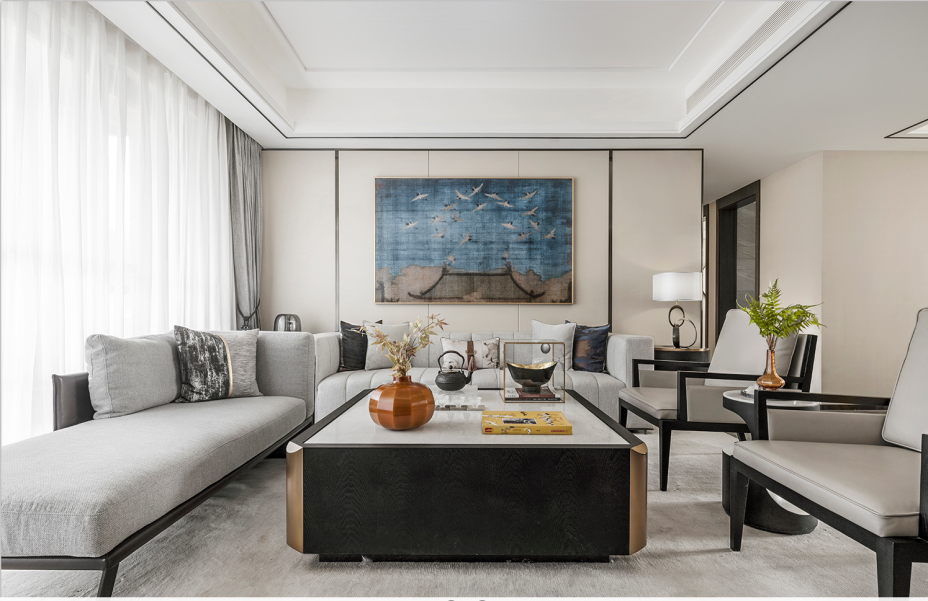 新中式風格家裝設計室內裝修效果圖-客廳 新中式風格家裝設計室內裝修效果圖-客廳