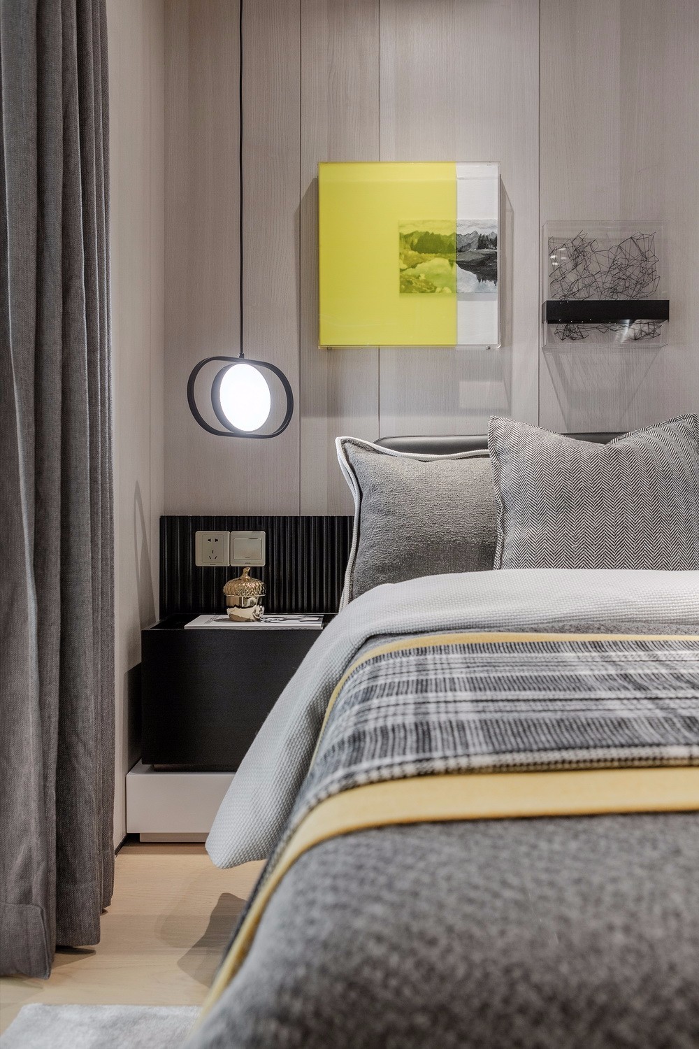 現代簡約風格室內家裝案例效果圖-臥室 現代簡約風格室內家裝案例效果圖-臥室