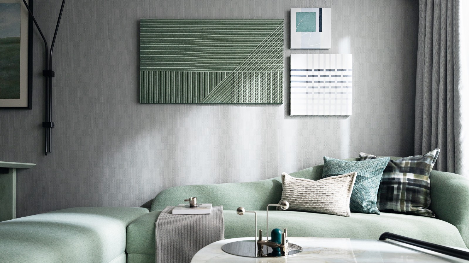 現代輕奢風格室內設計家裝案例-客廳茶幾沙發 現代輕奢風格室內設計家裝案例-客廳茶幾沙發