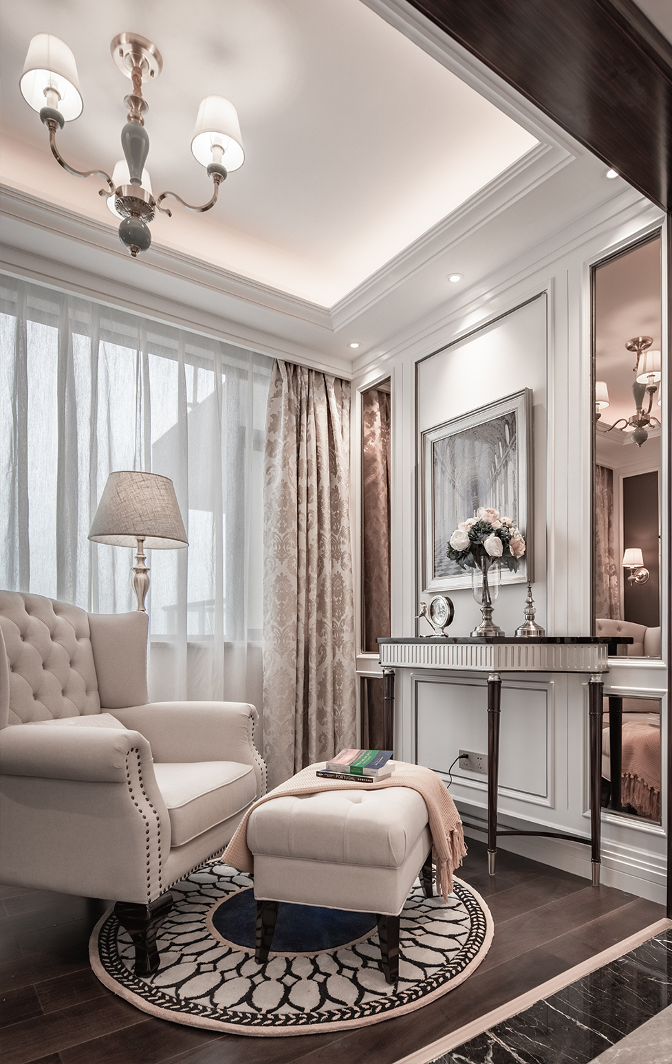 現代法式風格室內設計家裝案例-陽臺 現代法式風格室內設計家裝案例-陽臺