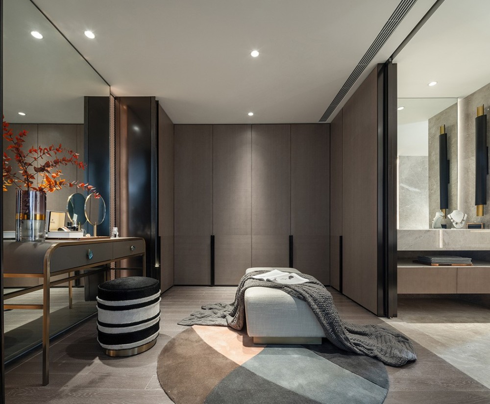 新中式風格室內家裝案例效果圖-主臥梳妝臺 新中式風格室內家裝案例效果圖-主臥梳妝臺