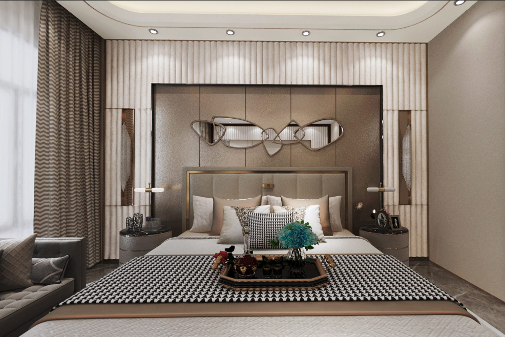 佛山保利外灘一號別墅350平米現(xiàn)代簡約風(fēng)格室內(nèi)裝修案例-臥室 佛山保利外灘一號別墅350平米現(xiàn)代簡約風(fēng)格室內(nèi)裝修案例-臥室