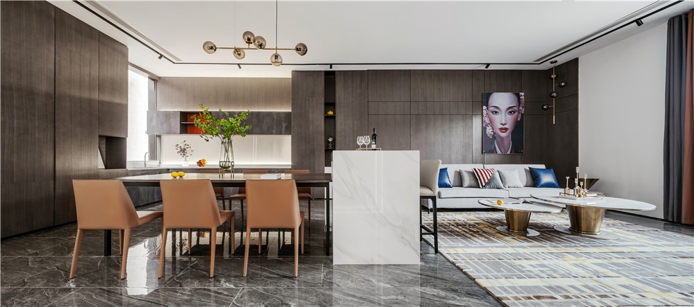 現(xiàn)代輕奢風(fēng)格家裝設(shè)計室內(nèi)裝修效果圖-餐廳 現(xiàn)代輕奢風(fēng)格家裝設(shè)計室內(nèi)裝修效果圖-餐廳