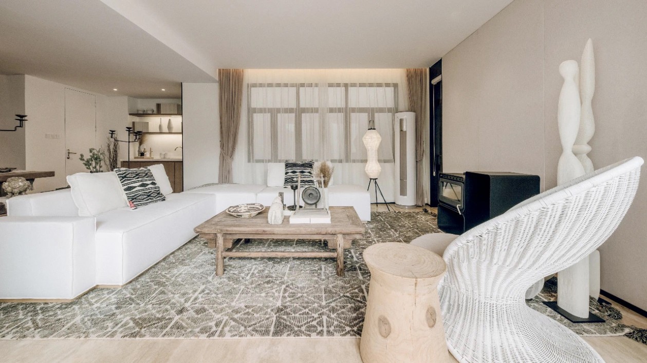 現代自然風格室內家裝案例效果圖-客廳 現代自然風格室內家裝案例效果圖-客廳