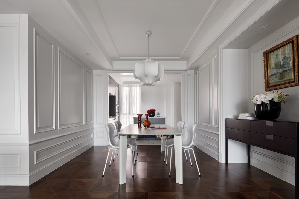高雅簡歐風格室內家裝案例效果圖-餐廳 高雅簡歐風格室內家裝案例效果圖-餐廳