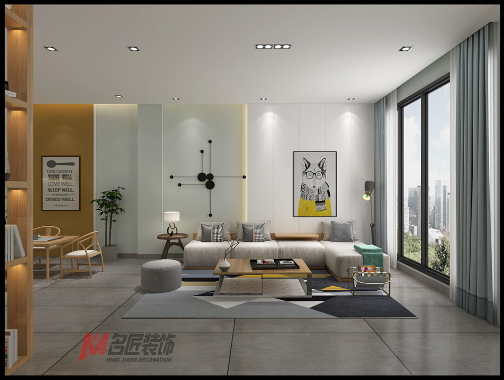 文萃景苑別墅280平米北歐風格裝修案例-客廳 文萃景苑別墅280平米北歐風格裝修案例-客廳