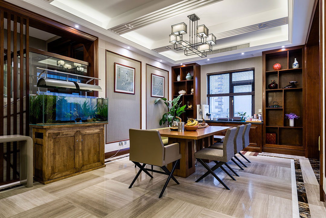 新中式風格室內設計家裝案例-餐廳 新中式風格室內設計家裝案例-餐廳