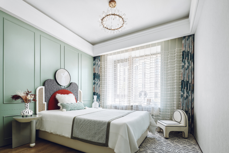 法式輕奢風格室內設計家裝案例-次臥 法式輕奢風格室內設計家裝案例-次臥