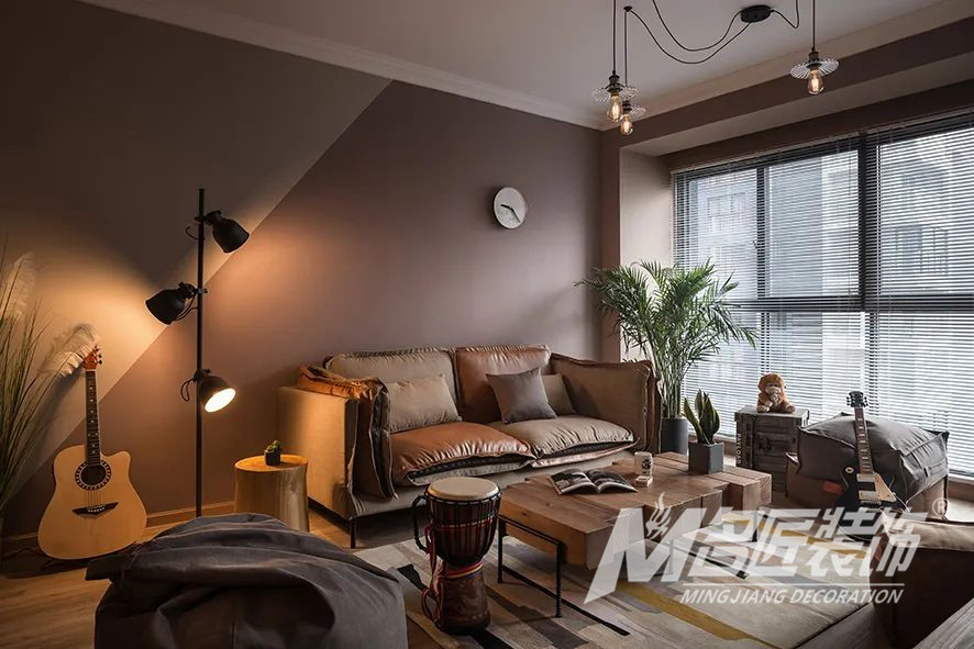 裝修案例復古工業風格室內裝修效果圖-客廳 裝修案例復古工業風格室內裝修效果圖-客廳