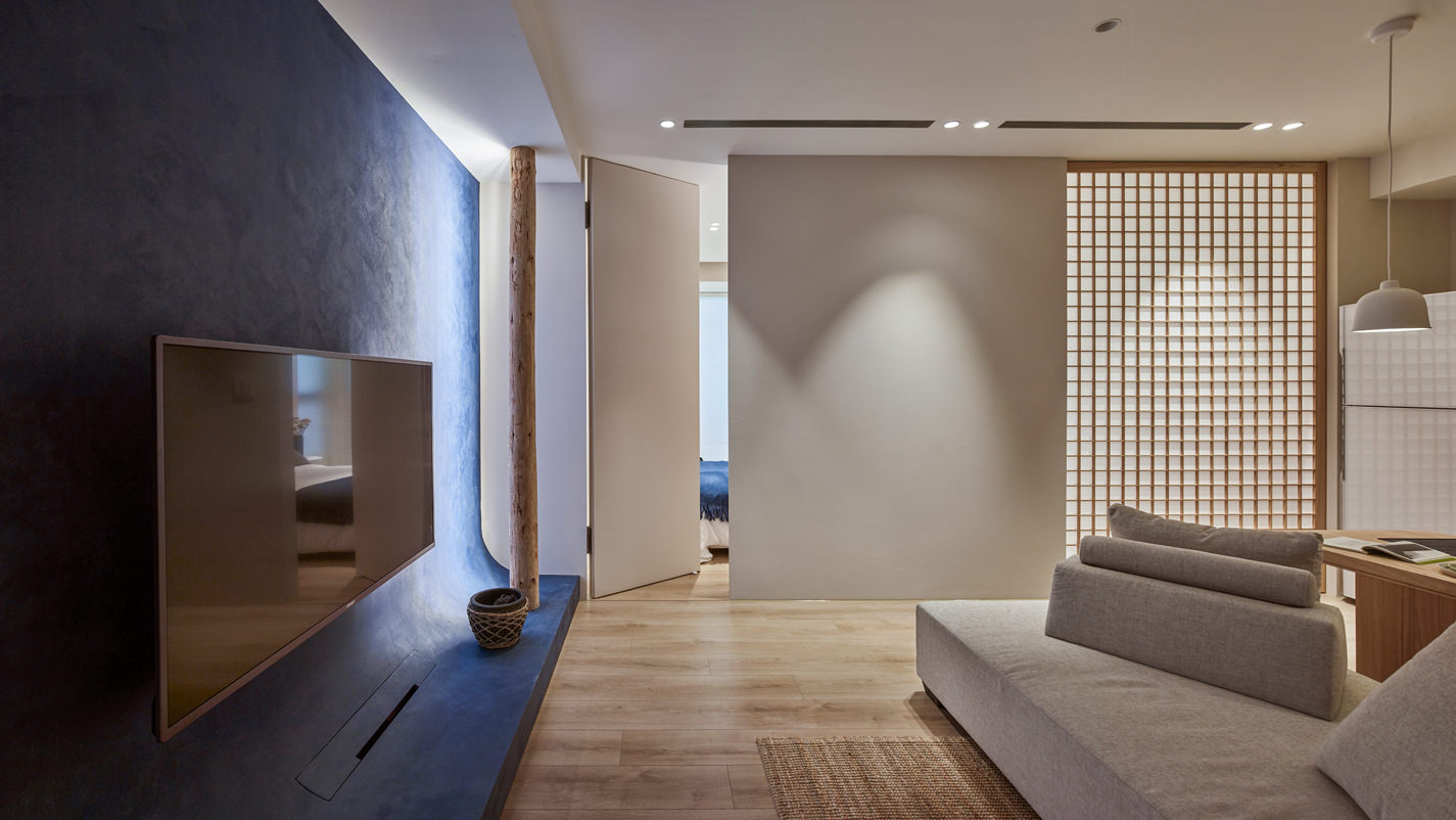 日式風格家裝設計室內裝修效果圖-客廳電視背景墻 日式風格家裝設計室內裝修效果圖-客廳電視背景墻