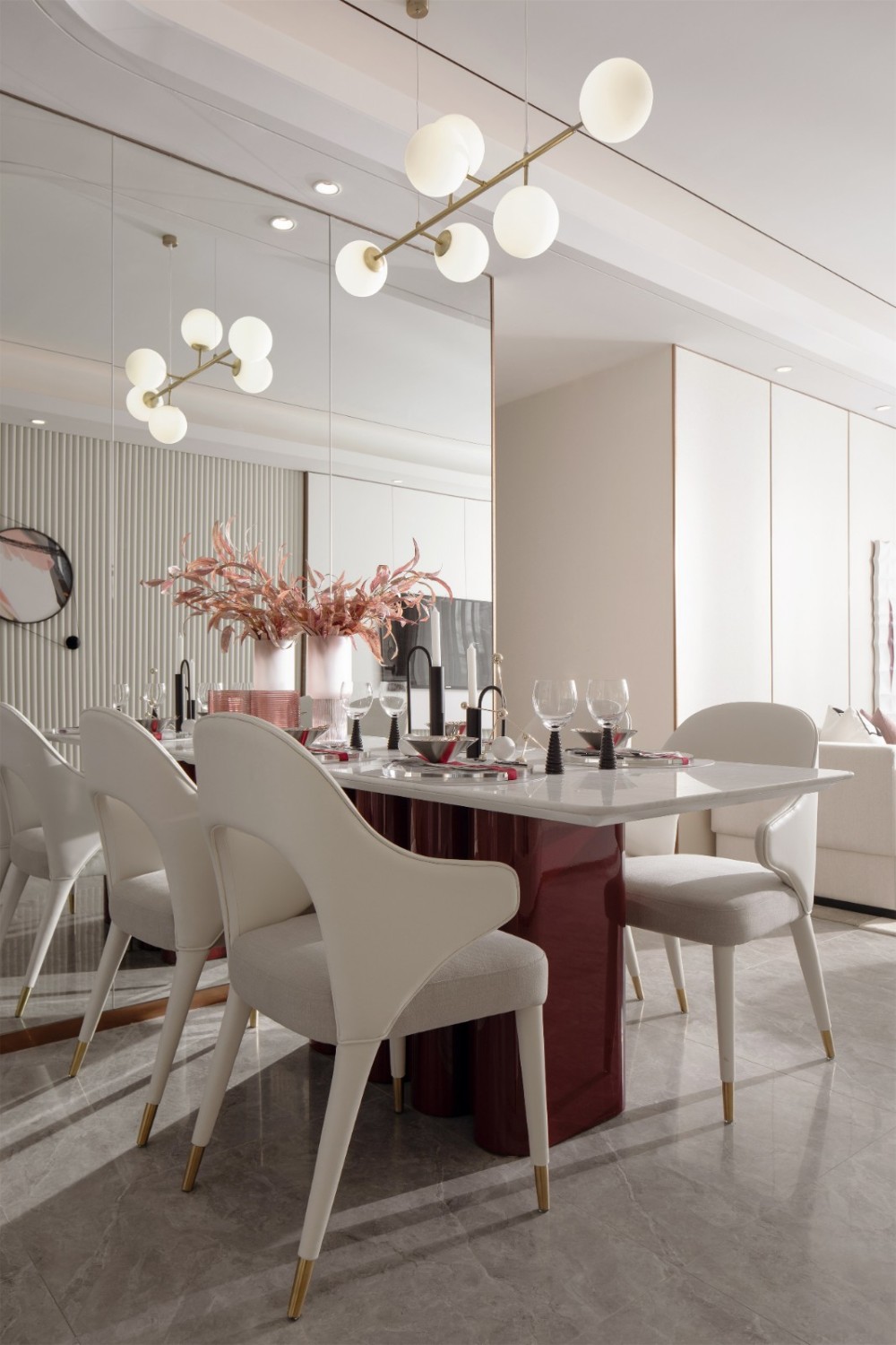 現代輕奢風格室內設計家裝案例-餐廳 現代輕奢風格室內設計家裝案例-餐廳
